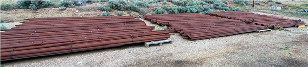 Used 3" W X 20' Long Steel Grinding Rods For 13'6" X 20' (4.1m X 6.1m) Rod Mill)